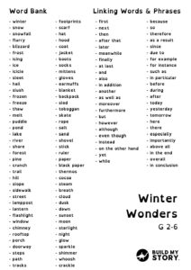 Word Bank & Phrases